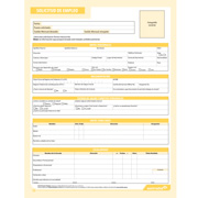 Solicitud de empleo Estrella block  40 hojas