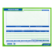 PÓLIZA CHEQUE 1/2 CARTA BLOCK CON 50 HOJAS