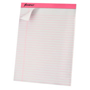 LM-Block rosa Ampad carta rayado con 50 as