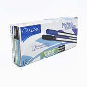 Bolígrafo dúo mediano Pin Point 1.0 mm colores negro-azul caja con 12 pzas