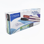 Bolígrafo dúo mediano Pin Point 1.0 mm colores negro-rojo caja con 12 pzas