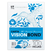 Papel bond Vision carta blancura 97% 75gr