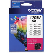 Cartucho brother color magenta LC205M .