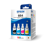 Kit tintas de color Epson T664 4 pzas .