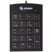 Teclado numerico de usb STEREN 1 pza .