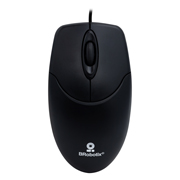 Mouse USB Brobotix alambrico negro k1 .