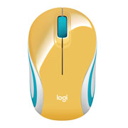 Mini Mouse Logitech M187 Inalámbrico Amarillo