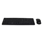Kit teclado y mouse Perfect Choice alámbrico antiderrames negro