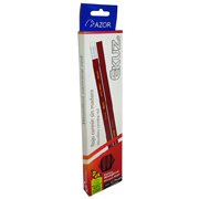 Lápiz hexagonal Azor Ekuz color carmín caja con 12 pzas