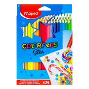 Lapices de color Maped con 36 piezas piz colorpeps triangular