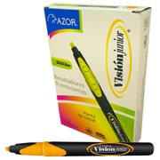 Resaltador de texto Vision Jr. punta cincel 4 mm color naranja caja con 12 pzas