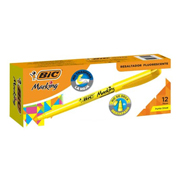 RESALTADOR BIC BRITE LINER AMARILLO12 PIEZAS