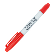 Marcador Sharpie doble punta rojo 1 pieza