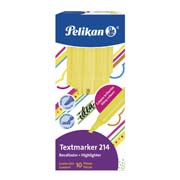 RESALTADOR DE TEXTO PELIKAN TEXTMARKER 214 AMARILLO CAJA CON 10 PIEZAS