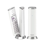 Teléfono inalámbrico panasonic modelo KX-TGK210MEW color blanco con 1 auricular
