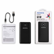 CARGADOR PORTATIL DIG ADATA P20000QCD TIPO C NEGRO