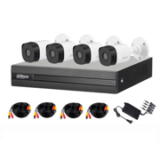 Kit de 4 canales Dahua 2 megapixeles modelo KITXVR1B04-I+4B1A21