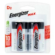 Pila alcalina Energizer D blíster con  2pzas
