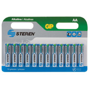 Pila alcalina AA STEREN  blister de 12 pzas