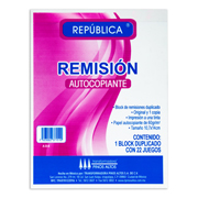 Remisión autocopiante Pinos Altos de 1/8.