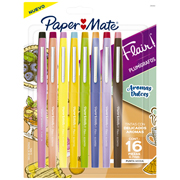 Plumigrafo Paper Mate flair con aroma estuche con 16 piezas