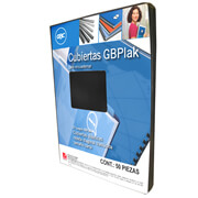Cubierta plástica tamaño carta GBPlak rayada GBC color humo