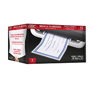 Mica a tu medida GBC 15 m espesor de 5 milésimas  caja con rollo de mica térmica