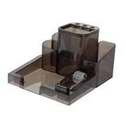 Organizador de escritorio mae color humo.