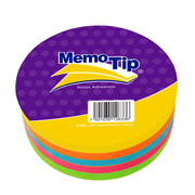 Notas Adhesivas Memo Tip forma circulo con 250 hojas de 6.8 x 6.8cm