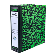 Registrador KYMA carta color verde marmoleado