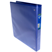 Carpeta panorámica con cristal Kinera carta de 1' herraje 'O' color azul