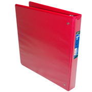 Carpeta panorámica con cristal Kinera carta de 1' herraje 'O' color rojo