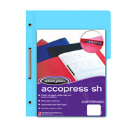 Carpeta pressboard Accopress sh ACCO oficio color azul claro con broche de 8 cm
