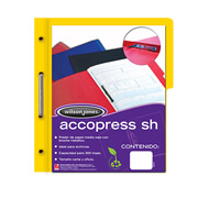 Carpeta pressboard Accopress sh ACCO carta color amarillo con broche de 8 cm