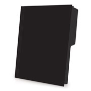 Folder de color Pendaflex carta color negro ceja 1/2 caja con 25 pzas