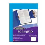 Folder accogrip oficio ACCO color azul claro con palanca