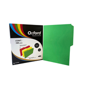 Folder de color Oxford carta color verdeceja 1/2 caja con 100 pzas