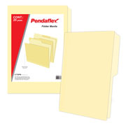 Folder manila Pendaflex oficio color crema ceja 1/2 caja con 25 pzas