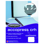 Carpeta pressboard Accopress crh ACCO oficio color azul claro con broche de 8 cm