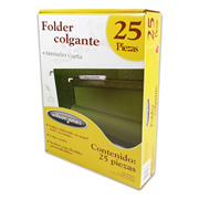 Folder colgante carta ACCO color verde .