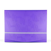 Folder porta documentos triple solapa Oxford carta color morado