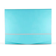 Folder porta documentos triple solapa Oxford carta color azul