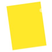 FOLDER PORTADOCUMENTOS TIPO L CARTA AMARILLO C/12