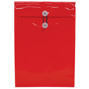 Sobre porta documentos vertical Oxford oficio color rojo