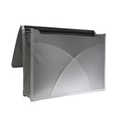 Cartera expandible Oxford carta color gris