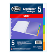Separador Barrilito 5 divisiones tamaño carta