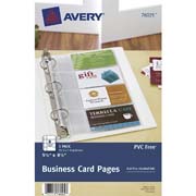 Protector tarjetas de presentacion AVERYtamaño esquela