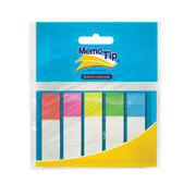 Señales plásticas memo tip 5 colores bolsa con 125 señales mate