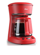 Cafetera Oster programable para 12 tazascolor rojo
