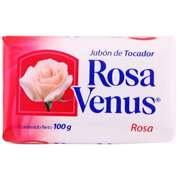 Jabon de tocador, rosa Venus de 100 gr. .